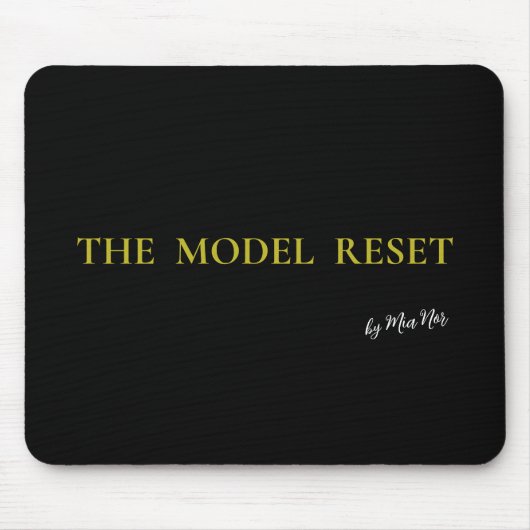 Luxury Deep Burgundy & Gold Parisian Chic Mousepad Muismat (Voorkant)