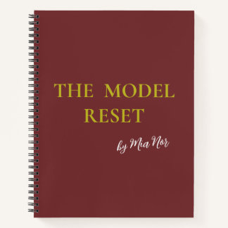 Luxury Deep Burgundy & Gold Parisian Chic Notebook Notitieboek