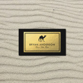 Luxury Desert Visitekaartje – Gold Camel Design