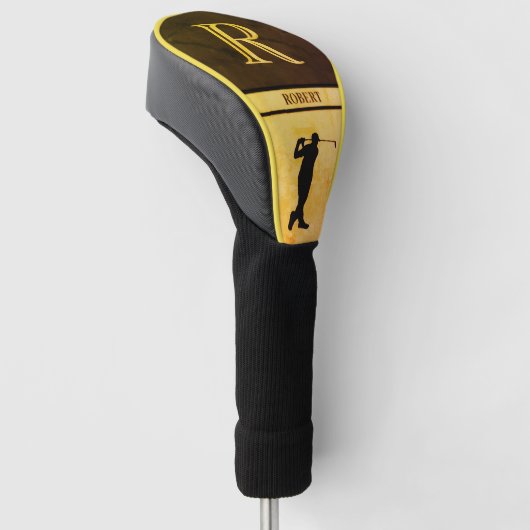 Luxury Design Robert “R” Monogram leather Golfheadcover (Schuin)