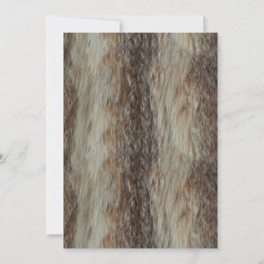 Luxury Diamond en Faux Fox Fur Vrijgezellenfeest Kaart (Achterkant)