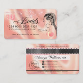 Luxury Diamond Folie Hair Braiding Credit Style Bu Visitekaartje (Voorkant / Achterkant)
