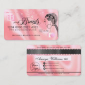 Luxury Diamond Folie Hair Braiding Credit Style Bu Visitekaartje (Voorkant / Achterkant)