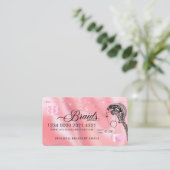 Luxury Diamond Folie Hair Braiding Credit Style Bu Visitekaartje (Staand voorkant)
