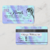 Luxury Diamond Folie Hair Braiding Credit Style Bu Visitekaartje (Voorkant / Achterkant)