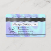 Luxury Diamond Folie Hair Braiding Credit Style Bu Visitekaartje (Achterkant)