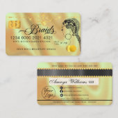 Luxury Diamond Folie Hair Braiding Credit Style Bu Visitekaartje (Voorkant / Achterkant)