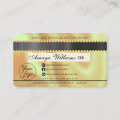 Luxury Diamond Folie Hair Braiding Credit Style Bu Visitekaartje (Achterkant)