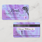 Luxury Diamond Folie Hair Braiding Credit Style Bu Visitekaartje (Voorkant / Achterkant)