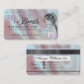 Luxury Diamond Folie Hair Braiding Credit Style Visitekaartje (Voorkant / Achterkant)