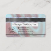 Luxury Diamond Folie Hair Braiding Credit Style Visitekaartje (Achterkant)