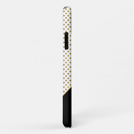 Luxury Diamond Home | Gold Polka Dots Case-Mate iPhone Case (Achterkant/rechts)