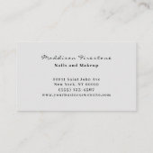 Luxury Diamond Jewel Gem Design Visitekaartje (Achterkant)