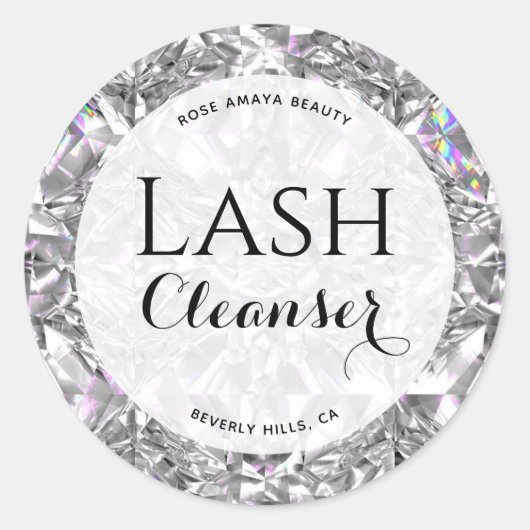 Luxury Diamond Pattern Lash Cleanser - Eigen label (Voorkant)