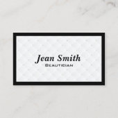 Luxury Diamond Quilt Beautician Visitekaartje (Voorkant)