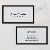 Luxury Diamond Quilt Lawyer Visitekaartje (Voorkant / Achterkant)
