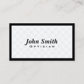 Luxury Diamond Quilt Optician Visitekaartje (Voorkant)