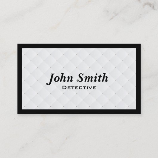 Luxury Diamond Quilt rechercheur Visitekaartje (Voorkant)