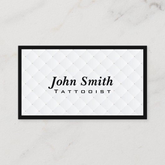Luxury Diamond Quilt Tattoo Art Visitekaartje (Voorkant)
