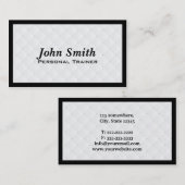 Luxury Diamond Quilt Trainer Visitekaartje (Voorkant / Achterkant)