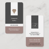 Luxury Diamond Visitekaartje (Voorkant / Achterkant)