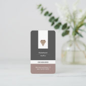 Luxury Diamond Visitekaartje (Staand voorkant)