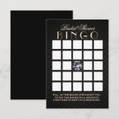 Luxury Diamond Vrijgezellenfeest Bingo Cards Kaart (Voorkant / Achterkant)
