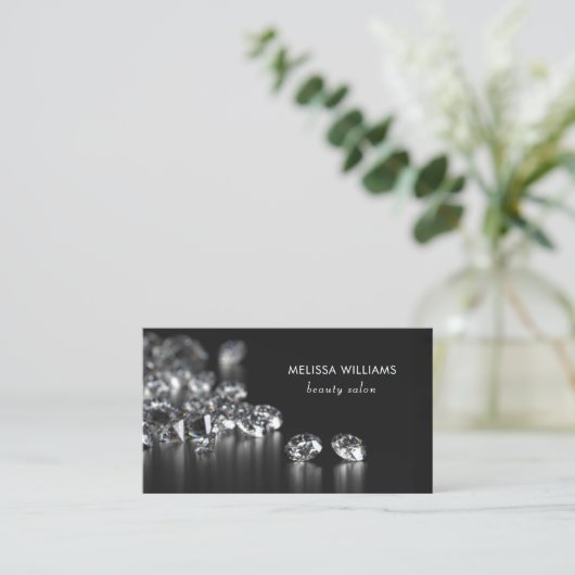 Luxury Diamonds Jeweler Jewelry Store Visitekaartje (Staand voorkant)
