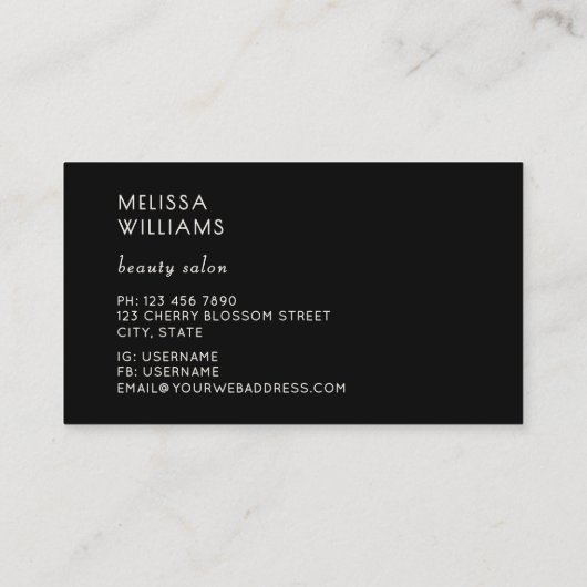 Luxury Diamonds Jeweler Jewelry Store Visitekaartje (Achterkant)