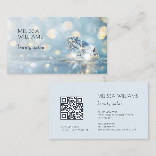 Luxury Diamonds Jeweler  Visitekaartje (Voorkant / Achterkant)