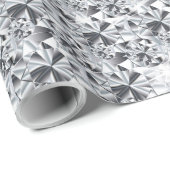 Luxury Diamonds zilver ontwerp Cadeaupapier (Rol Hoek)