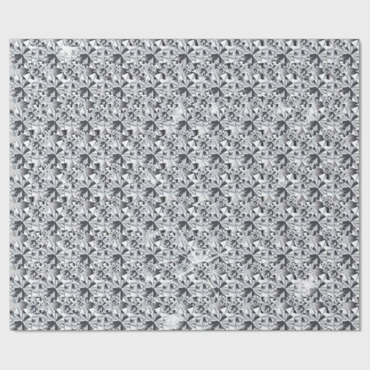 Luxury Diamonds zilver ontwerp Cadeaupapier (Vlak)