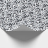 Luxury Diamonds zilver ontwerp Cadeaupapier (Hoek)