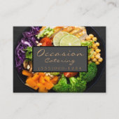 Luxury Dinner Food Bord Design Chef Catering Visitekaartje (Voorkant)