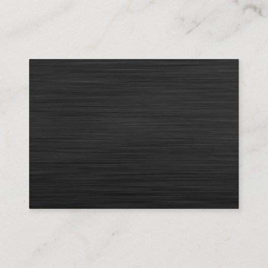 Luxury Dinner Food Bord Design Chef Catering Visitekaartje (Achterkant)