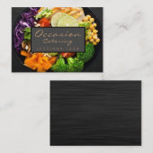 Luxury Dinner Food Bord Design Chef Catering Visitekaartje (Voorkant / Achterkant)