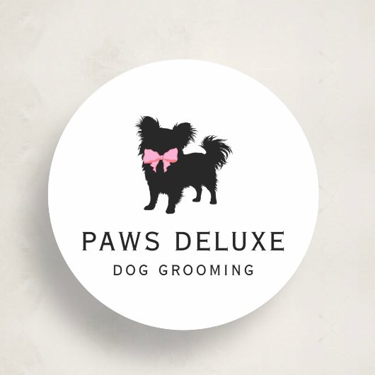 Luxury Dog Grooming Sticker | Dog Silhouette Logo