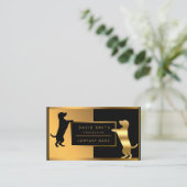 Luxury Dog Veterinarian Professional voegt Jouw te Visitekaartje (Staand voorkant)