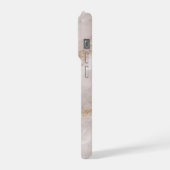 Luxury Dove Gray Marble with White Veins & Gold  iPhone Hoesje (Linkerkant)