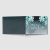 Luxury Dusty Blue Floral Wedding Gastenboek (Volledig)