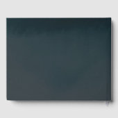 Luxury Dusty Blue Floral Wedding Gastenboek (Achterkant)