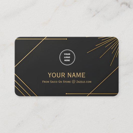 Luxury Editable Business Card Template  Visitekaartje (Voorkant)