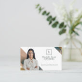 Luxury Elegant Abstract Interior Designer Photo Visitekaartje (Staand voorkant)