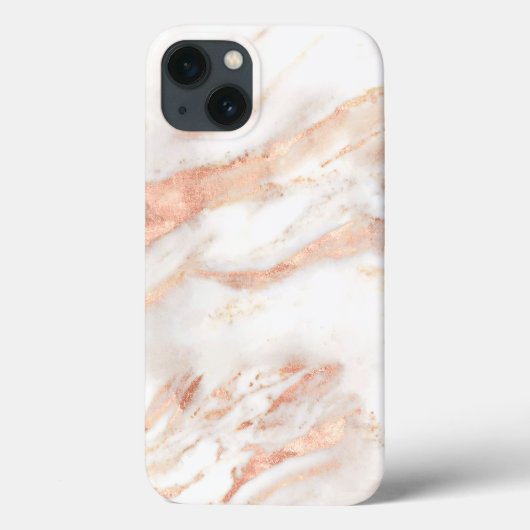 Luxury Elegant Copper Roos Gold Marble Case-Mate iPhone Case (Achterkant)