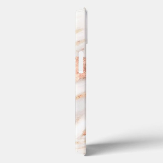 Luxury Elegant Copper Roos Gold Marble Case-Mate iPhone Case (Achterkant / Rechts)