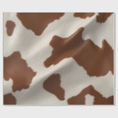 Luxury Elegant Faux Cow Leather Popular Collection Cadeaupapier (Vlak)