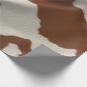 Luxury Elegant Faux Cow Leather Popular Collection Cadeaupapier (Hoek)