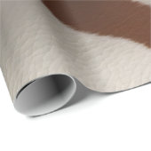 Luxury Elegant Faux Cow Leather Popular Collection Cadeaupapier (Rol Hoek)