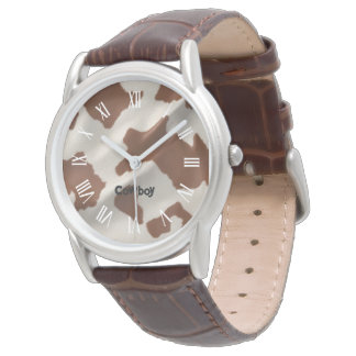 Luxury Elegant Faux Cow Leather Popular Collection Horloge