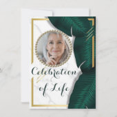 Luxury Elegant fotofeest in het leven Kaart (Achterkant)